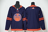Women Oilers Blank Navy 50th anniversary Adidas Jersey,baseball caps,new era cap wholesale,wholesale hats